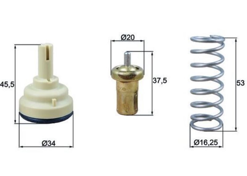 TERMOSTAT 105-120 c VW GOLF V-VI JETTA-PASSAT 2004/2012