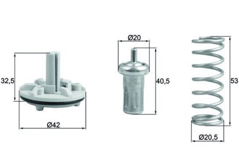 TERMOSTAT 80c-95c VW JETTA GOLF V-VI