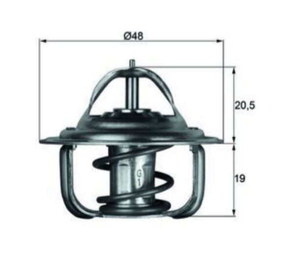 TERMOSTAT GG FA FJ GF VW GOLF I-II POLO PASSAT 1.1 - 1.3 1975>