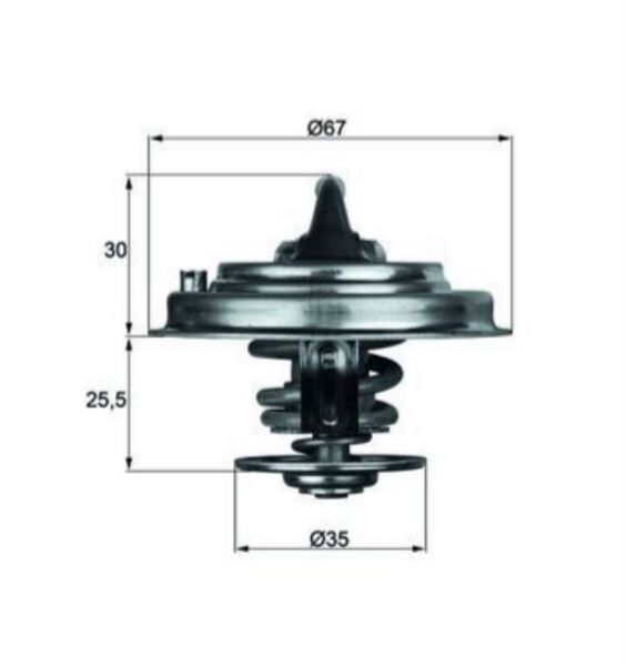 TERMOSTAT AQN-AYL-BDE-BUB-BKJ-BDL- 80 C VW BORA GOLF IV