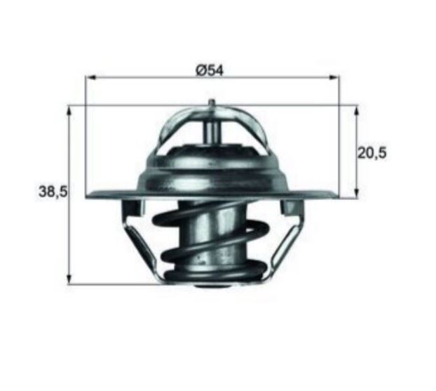 TERMOSTAT (83°C) AUB-AUA-BBY-BKY-BBZ-BUD-CGGB VW POLO-SKODA ROOMSTER FABIA-SEAT IBIZA CORDOBA 1.2-1.4 1999>2014