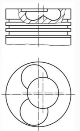 PİSTON SEKMAN (STD)(79.51 MM)AMF-BNV-BNM VW POLO 1.4 2001-2009