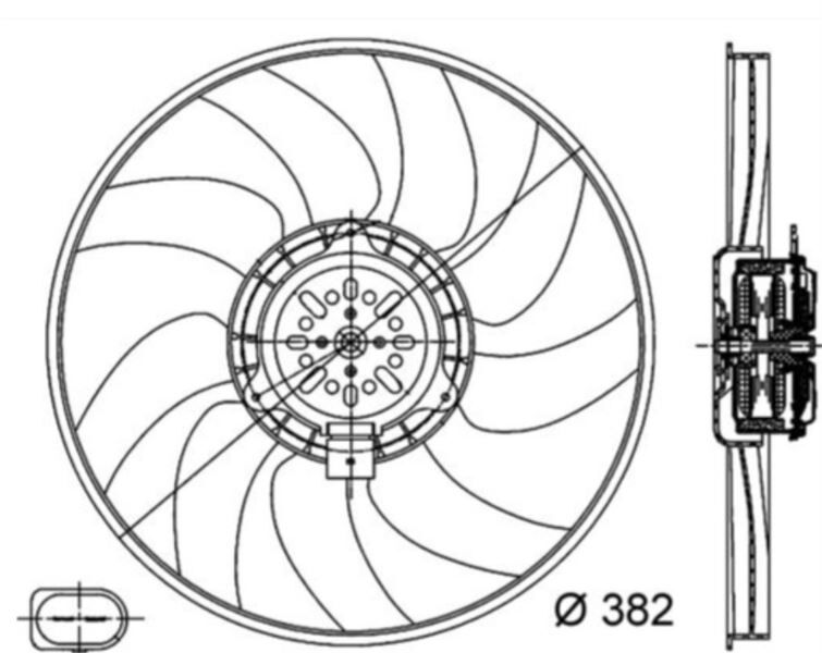 FAN MOTORU 400W 400MM 9 KANAT CABA CDHA CABB CDHB CJEB CAEB CDNC CAGA AUDI A4 A5 A6 Q5 1,8 TFSI 2,0 TDI 2008>