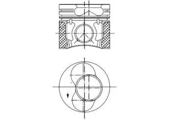 PİSTON SEKMAN (80.01mm) (1&2) VW ANU-ATD-AVB-AXR-BJB-BKC 06-11490780.01mm26P 1&2