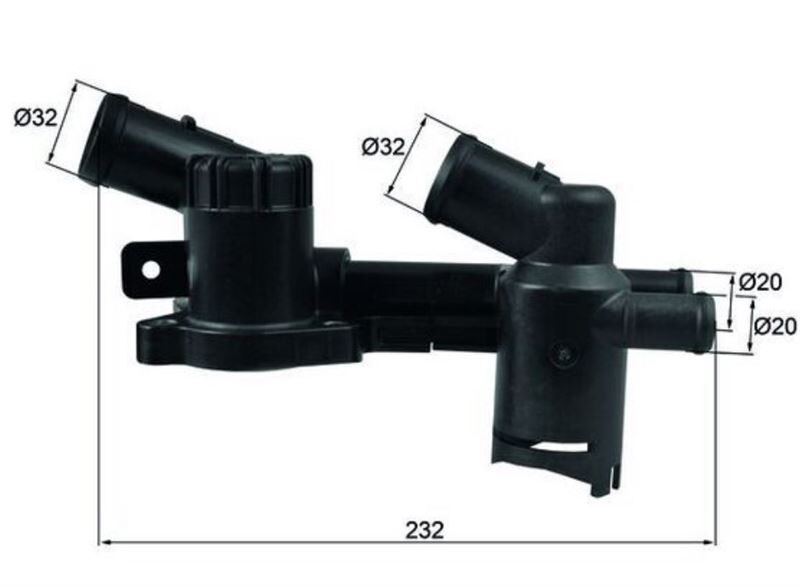 TERMOSTAT CBZB CBZA CBZC VW GOLF6 JETTA POLO A3 1,2 TSI 2011>