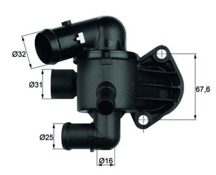 TERMOSTAT CBDB CFHC CJAA CLCB AZV CBDA CBAB CBBB CFGB VW GOLF V/ IV PASSAT A3 1.6,2.0 TDI 2010>