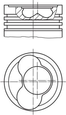 PİSTON SEKMAN (81.51mm) (3/4/5) VW ACV-AHD-AJT-ANJ074 107 065AB 81.51mm 26P