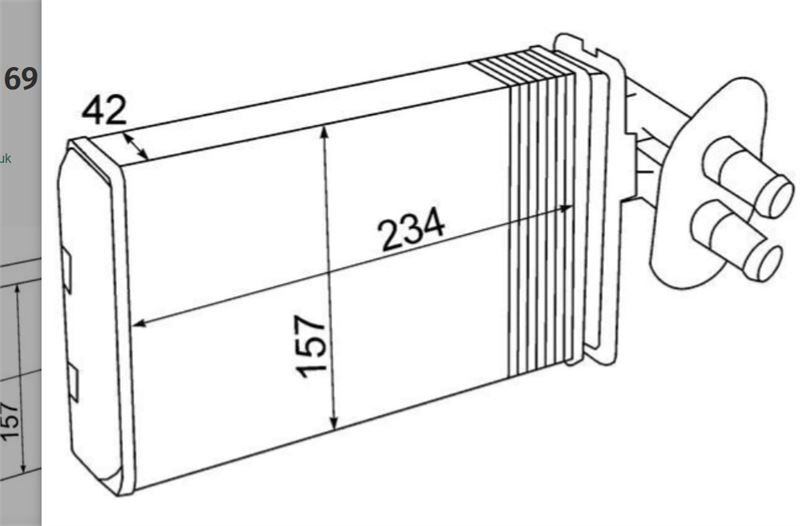 KALORİFER RADYATÖRÜ (KLİMALI) VW TRANSPORTER T4 . 96>03