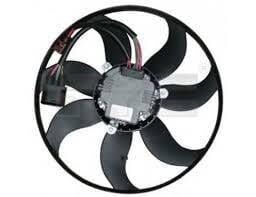 FAN MOTORU 360MM 220W 7 KANAT VW A3 LEON TOLEDO OCTAVIA CADDY GOLF JETTA 2004>