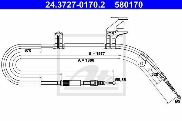 EL FREN TELİ AFB AKN AKZ VW PASSAT GOLF VI 1.9 2.0 2.5 TDI 1999>