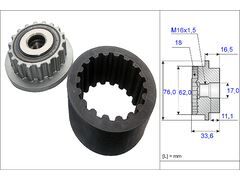 TRİGER SETİ KLİMA KAPLİN VE KAYIŞ SET 535 0118 10+EG12,5 TDİ VW AXD T5